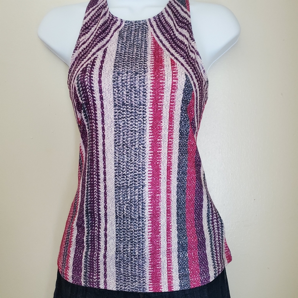 PrAna Viola knitta boost tank Boho print